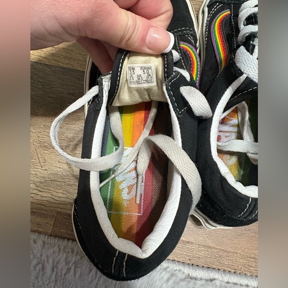 🛍️ Vans Old Skool Rainbow Pride Sneakers – Women’s 5 / Men’s 3.5 🌈🔥 - Picture 5 of 5